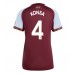 Aston Villa Ezri Konsa #4 Hjemmedrakt Dame 2025-26 Kortermet
